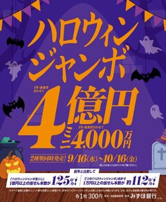ハロウィンジャンボ宝くじ発売！【チャンスセンター】