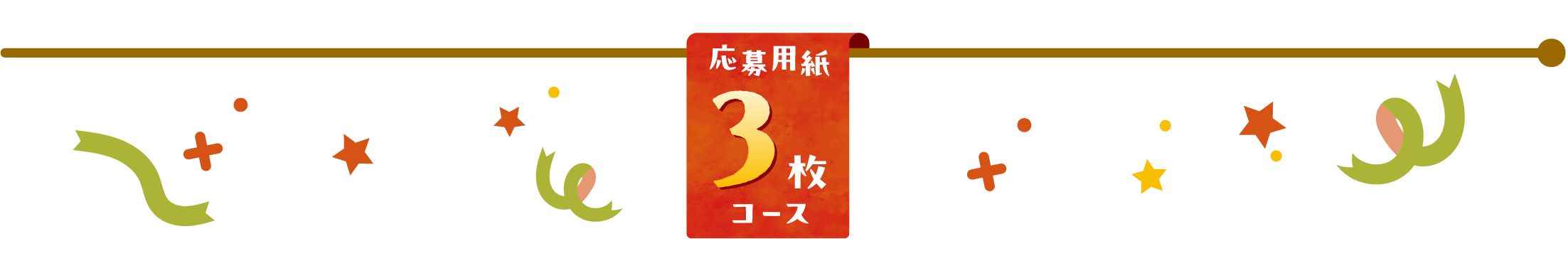 応募用紙３枚コース
