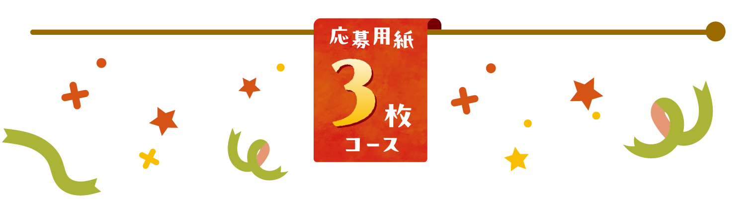 応募用紙３枚コース