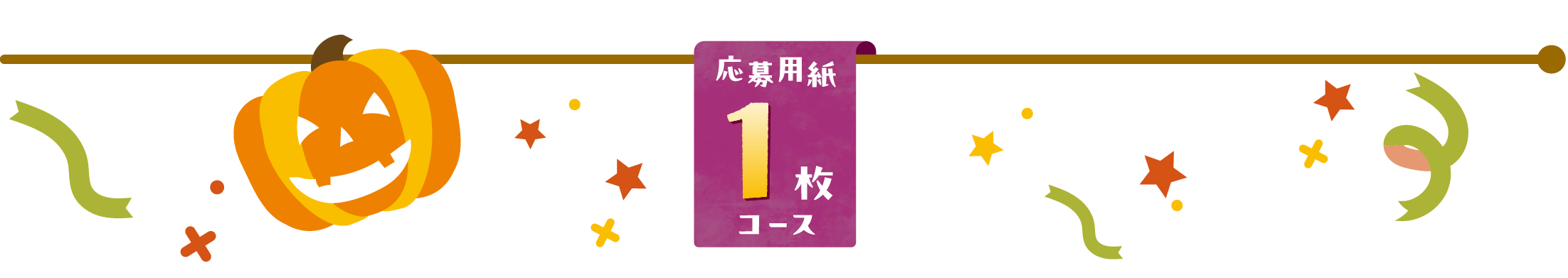 応募用紙1枚コース