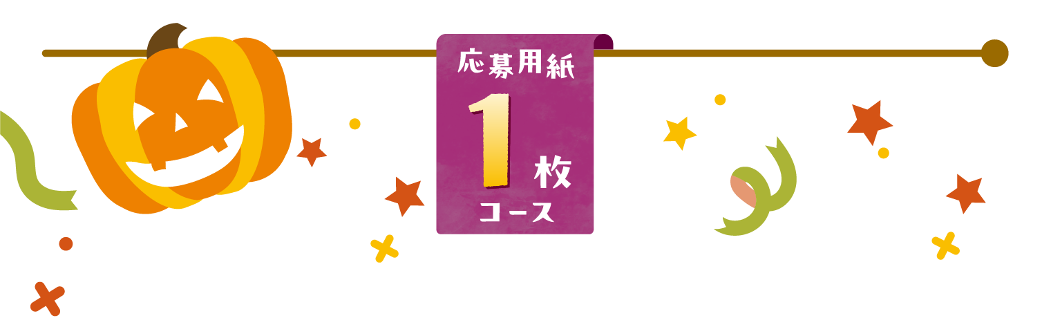 応募用紙1枚コース